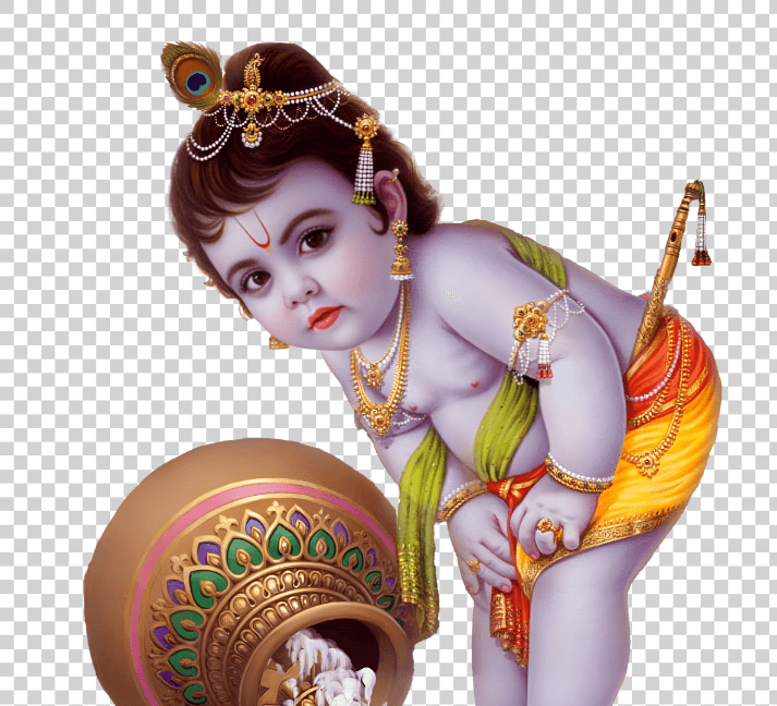 Bal Krishna PNG, Baby Krishna Stealing Butter PNG, Makhan Chor Krishna Baby PNG, Janmashtami Special Baby Krishna Artwork, Bhgwan Krishna Png
