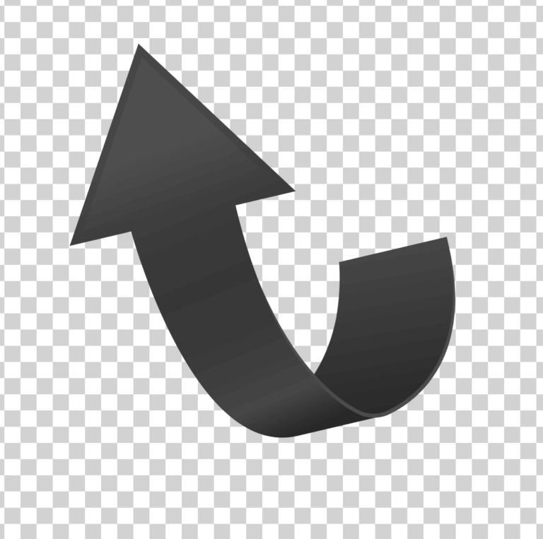 Black Arrow Png, Black Curved Arrow png, Black Curved Arrow PNG Transparent Background, 3D Vector Arrow Icon Free Download