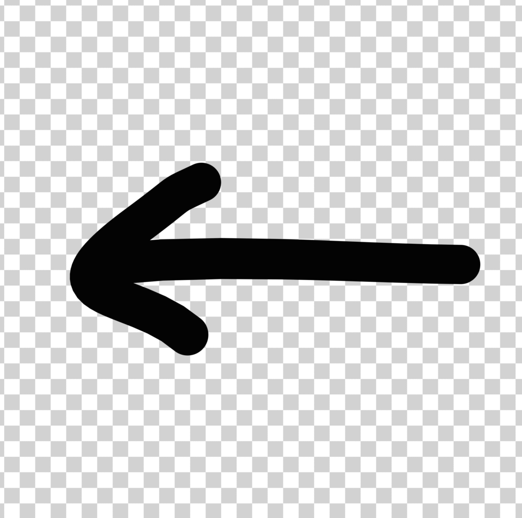 Black Left Arrow PNG Transparent, Hand Drawn Doodle Arrow Free Download, Free Download Doodle Style Black Arrow PNG, Left Side Arrow PNG