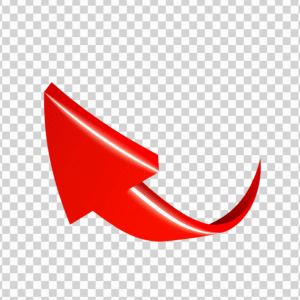 Curved Red Arrow PNG Transparent, Download 3D Red Red Arrow PNG Free, Download 3d arrow png free, arrow png for youtube thumbnail, arrow design png