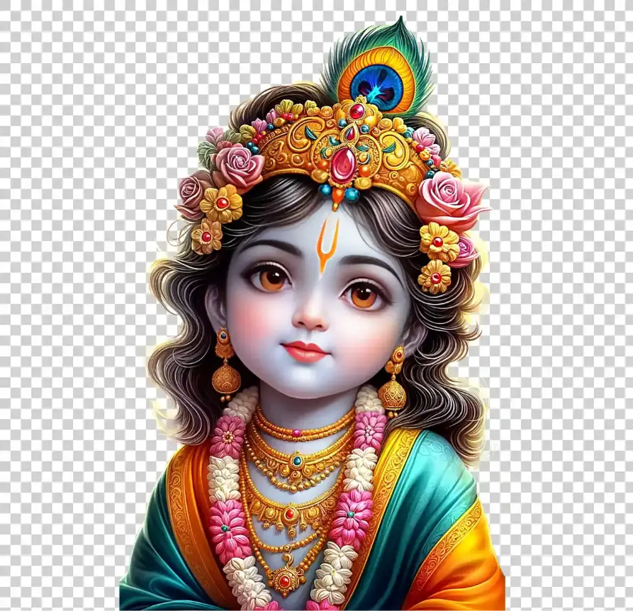 Cute Baby Krishna PNG, Laddu Gopal Janmashtami Image, Kanha Ji Transparent Art, Laddu Gopal Png, Krishna Ji Transparent Png Image