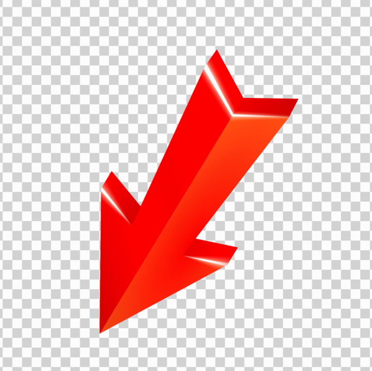 Red Downward Arrow PNG, Free Red 3D Arrow PNG, red arrow with transparent background, arrow icon png free, red arrow vector png, red arrow youtube thumbnail png